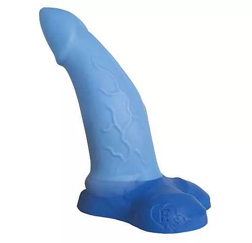 Голубой фаллоимитатор "Морской Дракон Large" - 27 см.