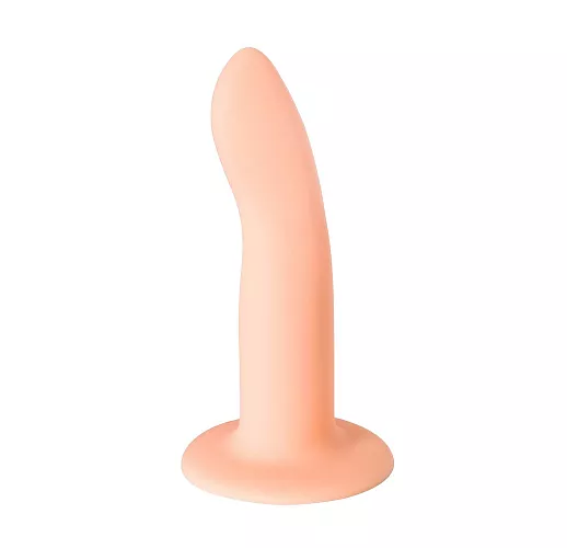 Телесный анальный дилдо Flow "Emotional Flesh" из «жидкого силикона», на присоске - 13 см.