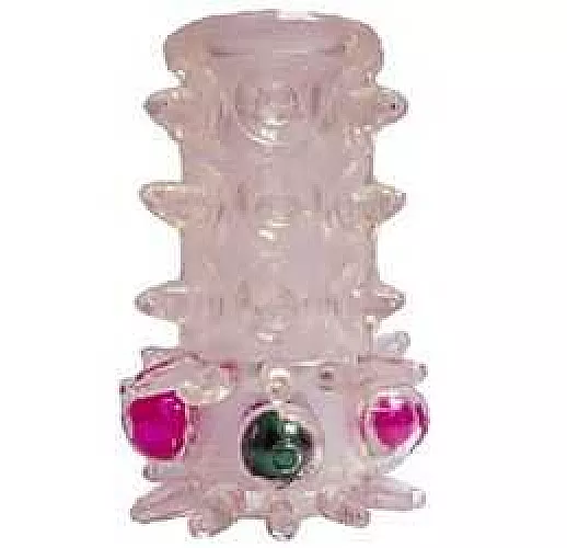 Нежная насадка с шариками и шипами JAPANESE CULTURE PEARL TICKLER RING