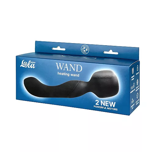 Двусторонний массажер Lola "Heating Wand" 2x10 режимов вибрации, нагрев до 42°C, IPX7, USB - 22 см.