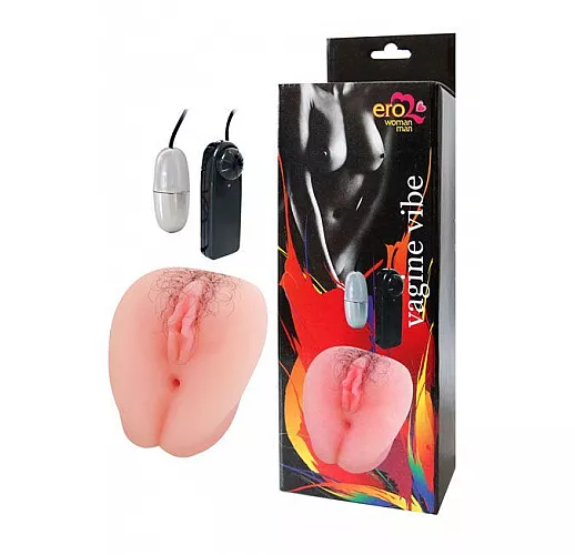 Телесная вибровагина Erowoman-Eroman