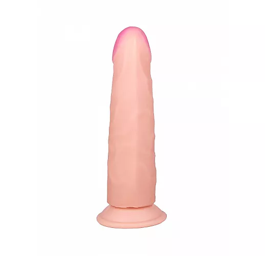 Пухлый фаллоимитатор из киберкожи "NeoSkin" на присоске - 18,5 см.