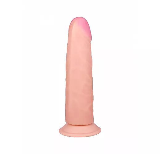 Пухлый фаллоимитатор из киберкожи "NeoSkin" на присоске - 18,5 см.