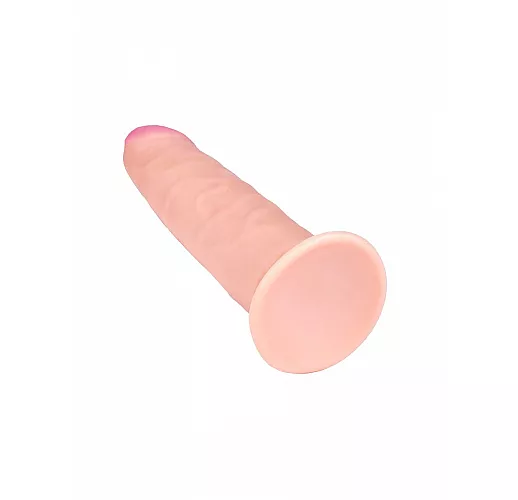 Пухлый фаллоимитатор из киберкожи "NeoSkin" на присоске - 18,5 см.