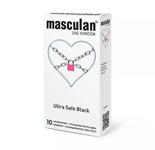 Ультрапрочные презервативы Masculan "Ultra 4 Strong&Anal" черного цвета и обильной смазкой - 10 шт. Ультрапрочные презервативы Masculan "Ultra 4 Strong&Anal" черного цвета и обильной смазкой - 10 шт.