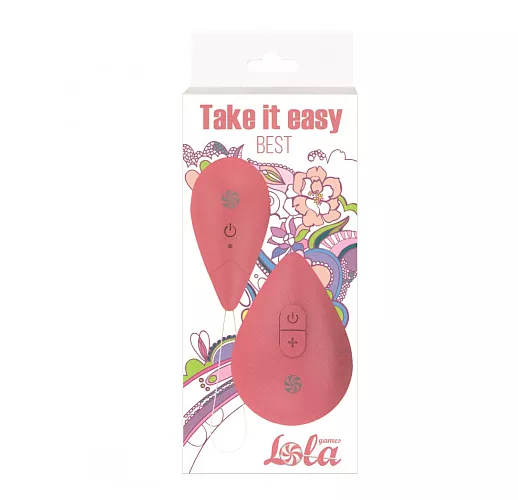 Розовое силиконовое виброяичко Lola "Best" с 10 режимами вибрации, пультом ДУ, IPX7, USB