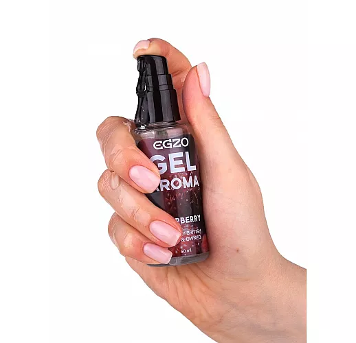 Оральный гель-смазка Egzo Aroma "Raspberry" с ароматом малины - 50 мл.