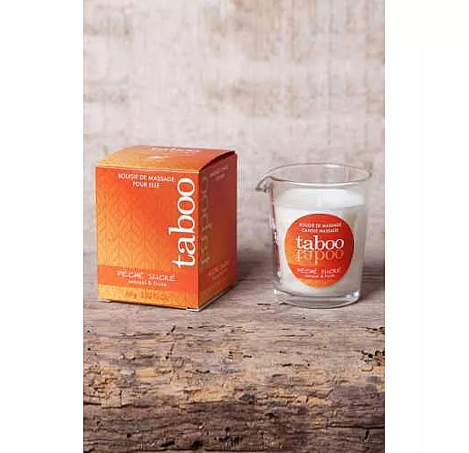 Массажное аромамасло с афродизиаками для женщин RUF Taboo Peche sucre - 60 гр.