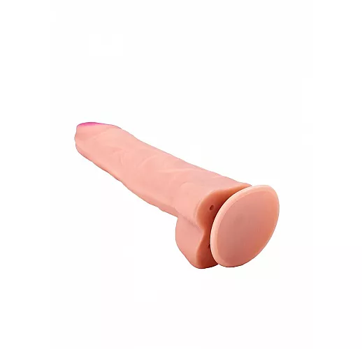 Телесный фаллос-реалистик из киберкожи "NeoSkin" на присоске - 20,5 см.