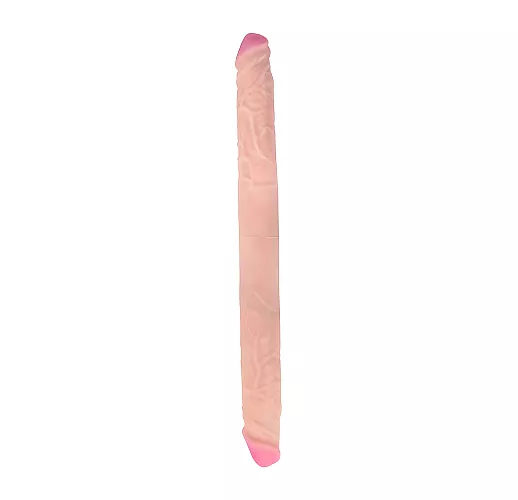 Двусторонний фаллоимитатор из киберкожи "NeoSkin" - 49,5 см.