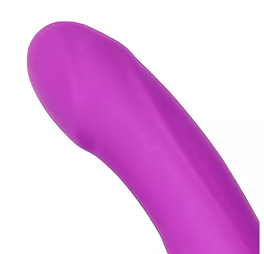 Силиконовый безремневой страпон Cosmo с 9 режимами вибрации, 2 вибромоторами, пультом ДУ, IPX7 и USB