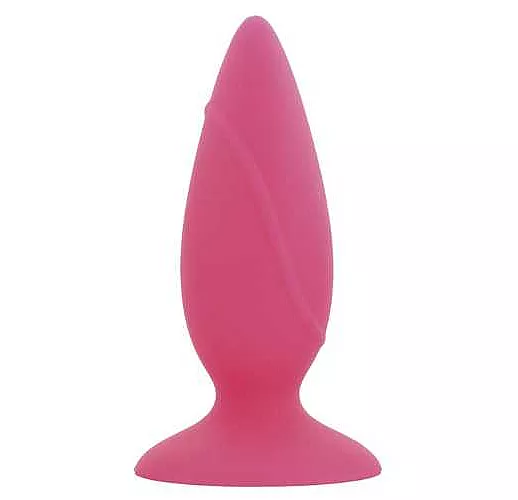 Конусообразная анальная пробка POPO Pleasure розового цвета - 9 см.