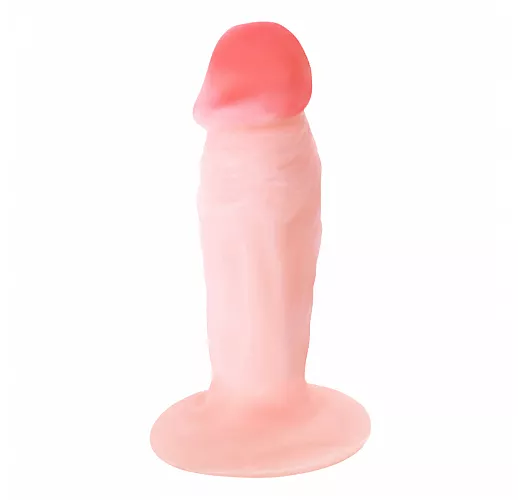 Анальный фаллоимитатор-реалистик Little Stud из Soft TPR на круглом основании - 11 см.