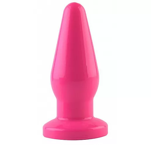 Розовая анальная втулка из эластомера POPO Pleasure - 13,6 см.