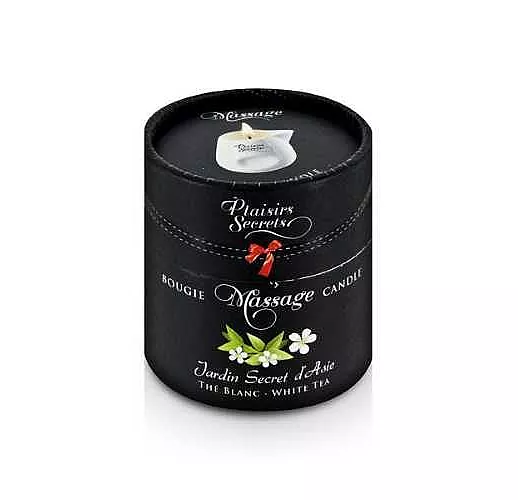 Массажная свеча с ароматом белого чая Jardin Secret D'asie The Blanc - 80 мл.