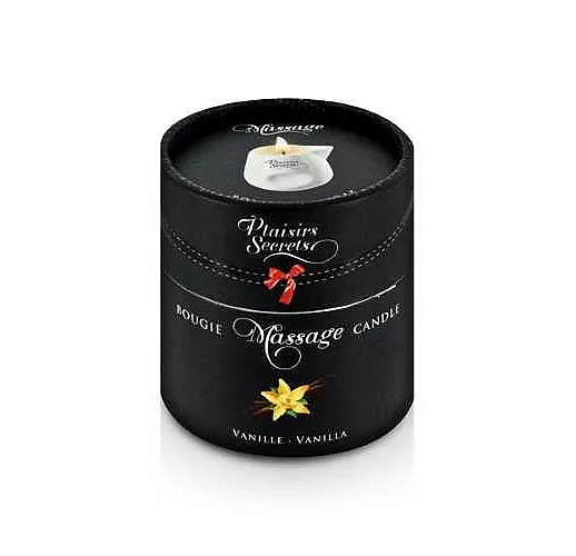 Массажная свеча с ароматом ванили Bougie Massage Gourmande Vanille - 80 мл.