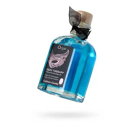 Массажное масло Orgie Lips Massage со вкусом сахарной ваты - 100 мл.