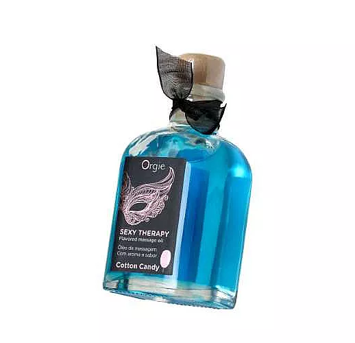 Массажное масло Orgie Lips Massage со вкусом сахарной ваты - 100 мл.