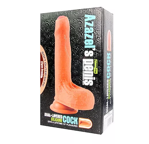 Мягкий фаллос с закрытой головкой Azazel's Penis - 14 см.