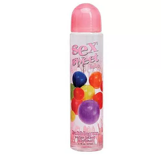 Вкусовой лубрикант Sex Sweet Lube Bubble Gum с ароматом жвачки - 197 мл.