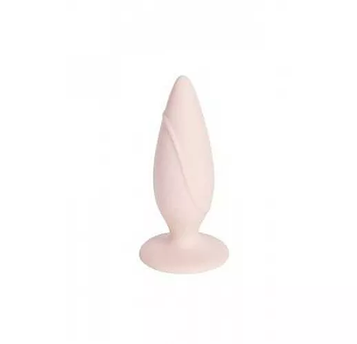 Анальная пробка на присоске MOJO SPADES SMALL телесного цвета - 8,5 см.