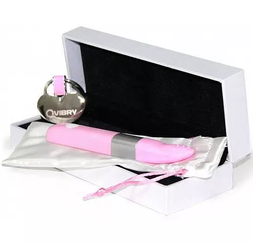 Розовый клиторальный вибромассажёр Qvibry
