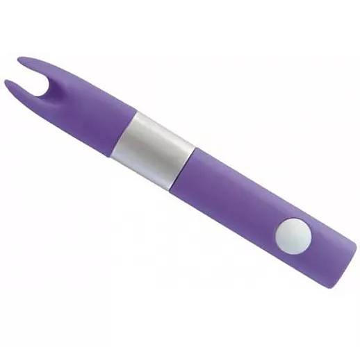 Фиолетовый клиторальный вибромассажёр Qvibry