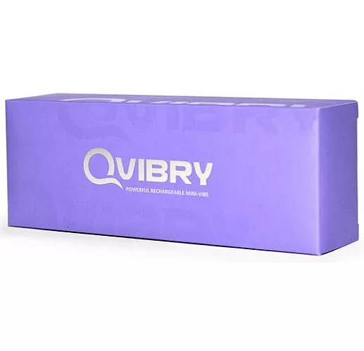 Фиолетовый клиторальный вибромассажёр Qvibry