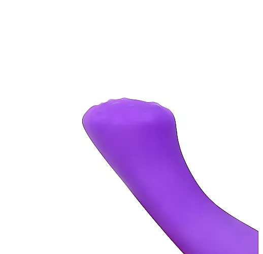 Фиолетовый силиконовый вибратор Cosmo с 20 режимами вибрации - 15,5 см.