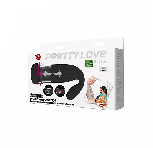 Автоматический мастурбатор Baile "Breton" с 4 вращательно-поступательными режимами, USB