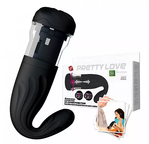 Автоматический мастурбатор Baile "Breton" с 4 вращательно-поступательными режимами, USB