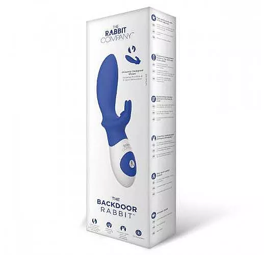 Синий вибратор для стимуляции простаты BACKDOOR RABBIT