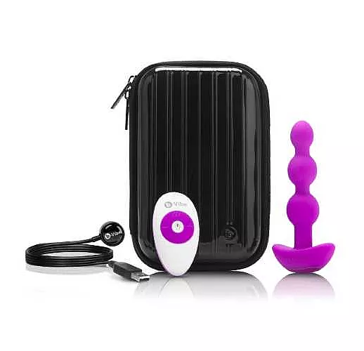 Анальная виброёлочка TRIPLET ANAL BEADS FUCHSIA - 14 см.