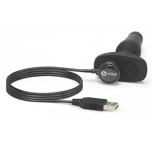 Анальная вибропробка чёрного цвета NOVICE REMOTE CONTROL PLUG BLACK - 10,2 см.