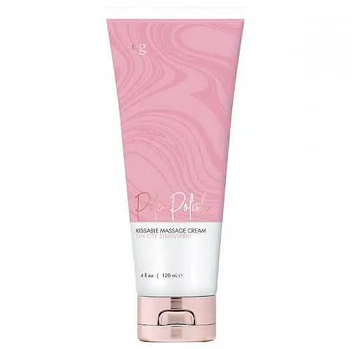 Съедобный массажный крем для поцелуев с ароматом клубники CG Sin City Strawberry - 120 мл.