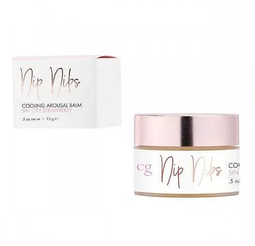 Покалывающий бальзам для сосков с ароматом клубники CG Sin City Strawberry - 15 гр.