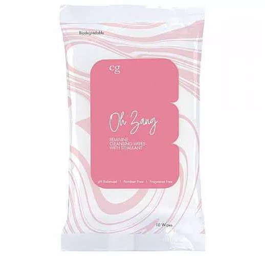 Женские очищающие салфетки со стимулятором CG OH ZANG - 10 шт.