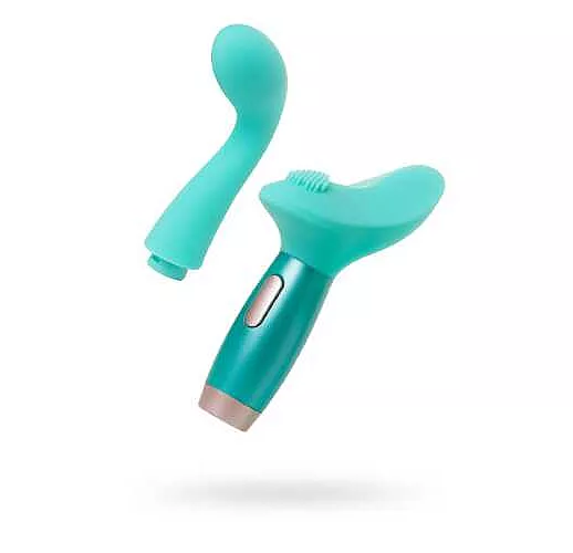 Нереалистичный вибратор Le Stelle PERKS SERIES EX-4 с 2 сменными насадками