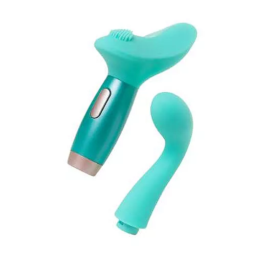 Нереалистичный вибратор Le Stelle PERKS SERIES EX-4 с 2 сменными насадками