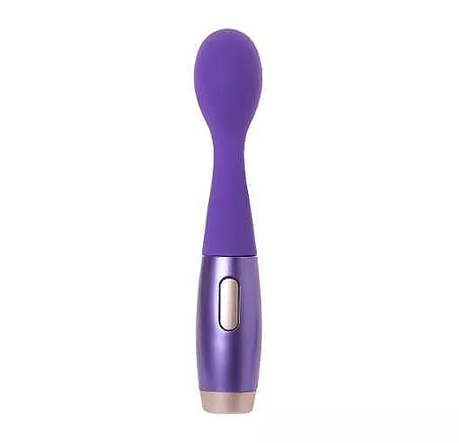 Фиолетовый вибратор Le Stelle PERKS SERIES EX-1 с 2 сменными насадками