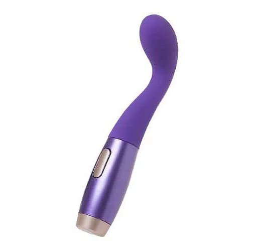 Фиолетовый вибратор Le Stelle PERKS SERIES EX-1 с 2 сменными насадками