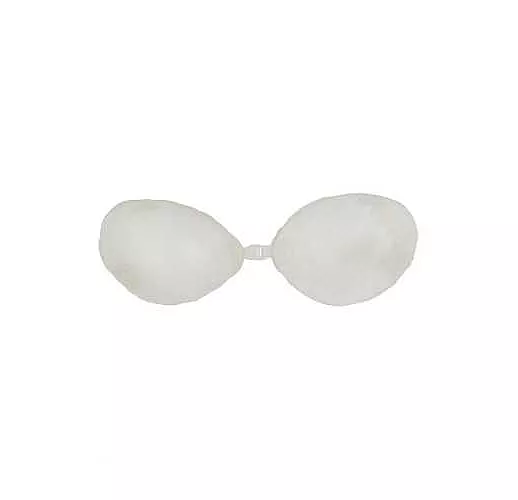 Силиконовый бюстгальтер-невидимка с эффектом пуш-ап на бретелях A прозрачный