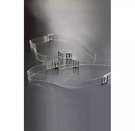 Силиконовые бретели с металлическим крючком шириной 10 мм - 2 шт.