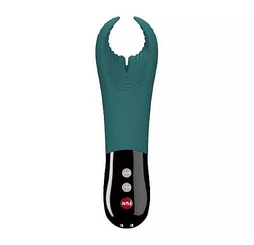 Бирюзовый фаллостимулятор Manta с вибрацией