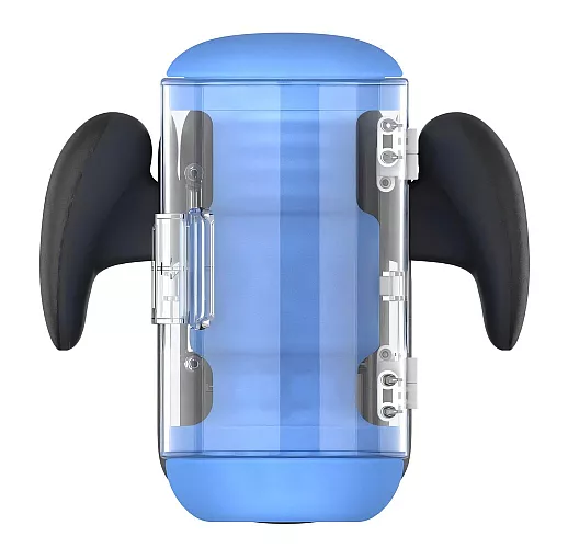 Автоматический робот-мастурбатор Amovibe "Black Knight" c фрикциями, вибрацией, нагревом, IPX6, USB