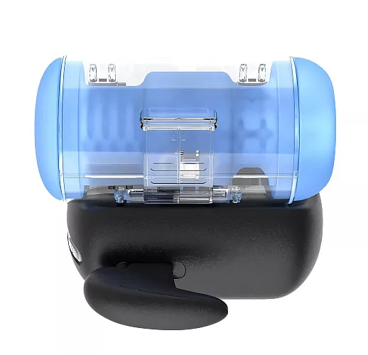 Автоматический робот-мастурбатор Amovibe "Black Knight" c фрикциями, вибрацией, нагревом, IPX6, USB