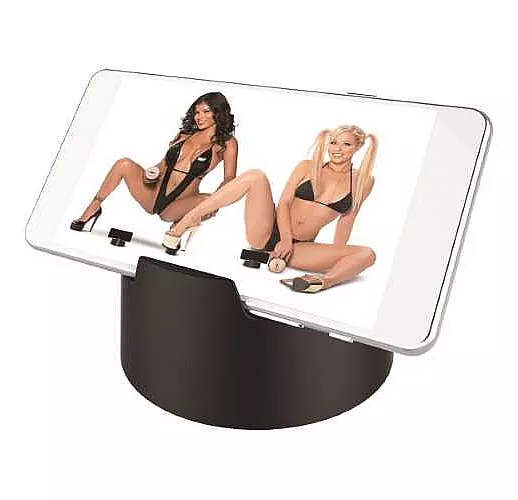 Мастурбатор PORNSTAR с 2 рукавами и вибрацией - вагина Zoey Monroe и ротик Alexis Amore