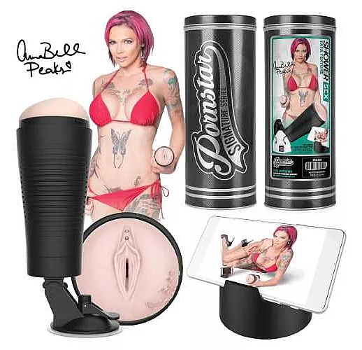 Мастурбатор-вагина PORNSTAR Anna Bell Peaks с креплением для фиксации