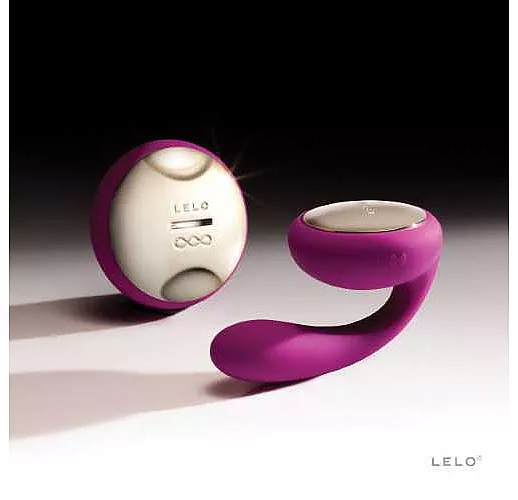 Лиловый вибромассажер для пар Ida Deep Rose