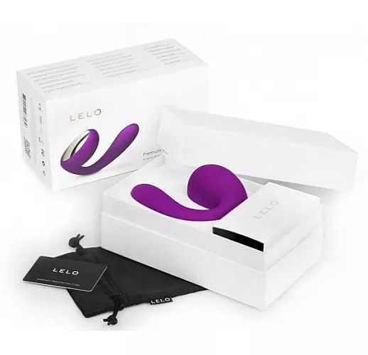 Лиловый вибромассажер для пар Tara Deep Rose